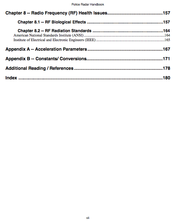 Contents Page v